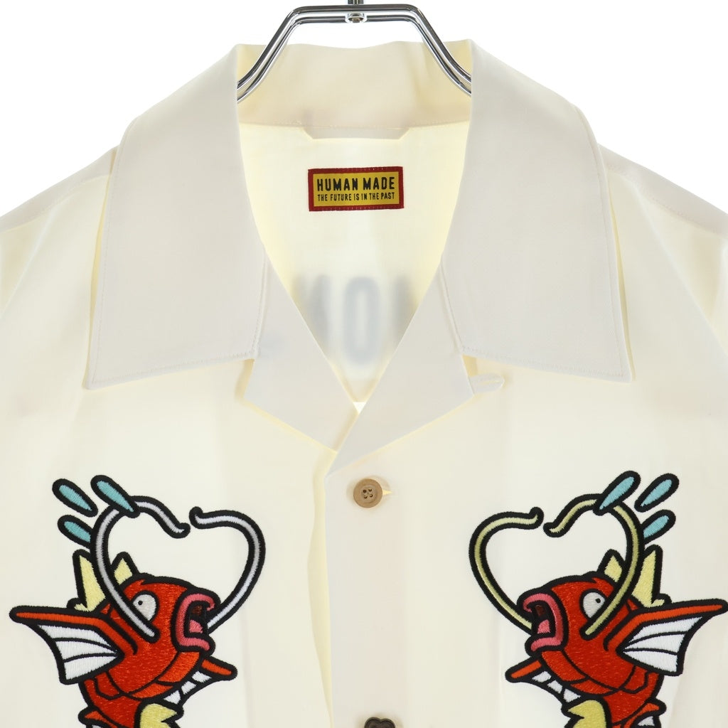 HUMAN MADE(ヒューマンメイド) POKEMON MADE ALOHA SHIRT ポケモンメイド オープンカラー 半袖 ハワイアンシャツ アロハシャツ ホワイト XX31SH001WH3
