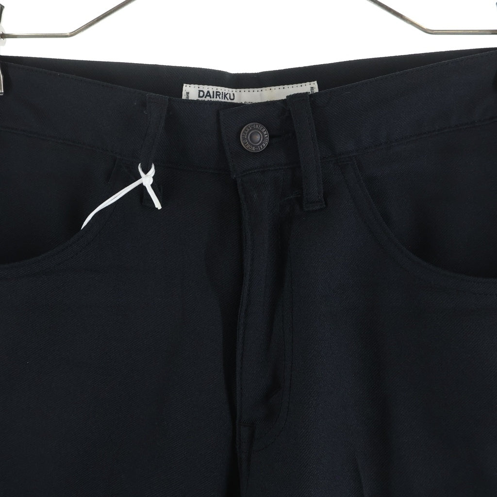 DAIRIKU(ダイリク) 21SS Straight Pressed Pants ストレート プレスド スラックスパンツ ブラック 21SS B-10