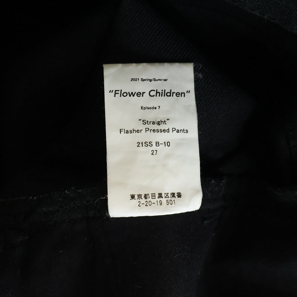 DAIRIKU(ダイリク) 21SS Straight Pressed Pants ストレート プレスド スラックスパンツ ブラック 21SS B-10