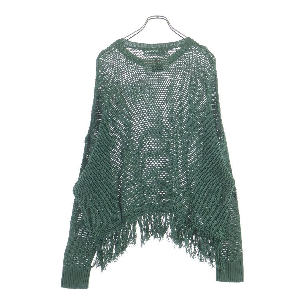 DAIRIKU(ダイリク) 20SS Pullover Fringe Net Knit プルオーバーフリンジ ネットニット グリーン 20SS K-1