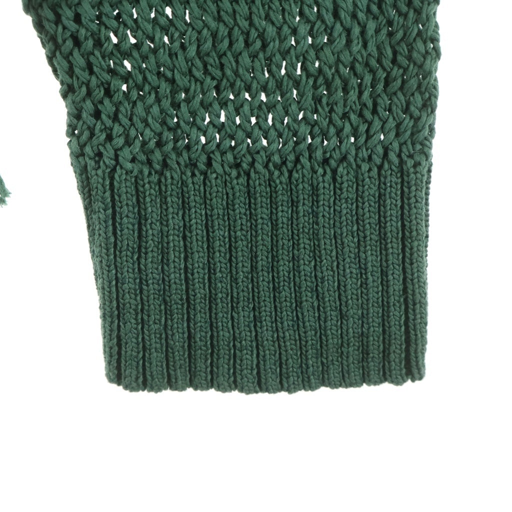 DAIRIKU(ダイリク) 20SS Pullover Fringe Net Knit プルオーバーフリンジ ネットニット グリーン 20SS K-1
