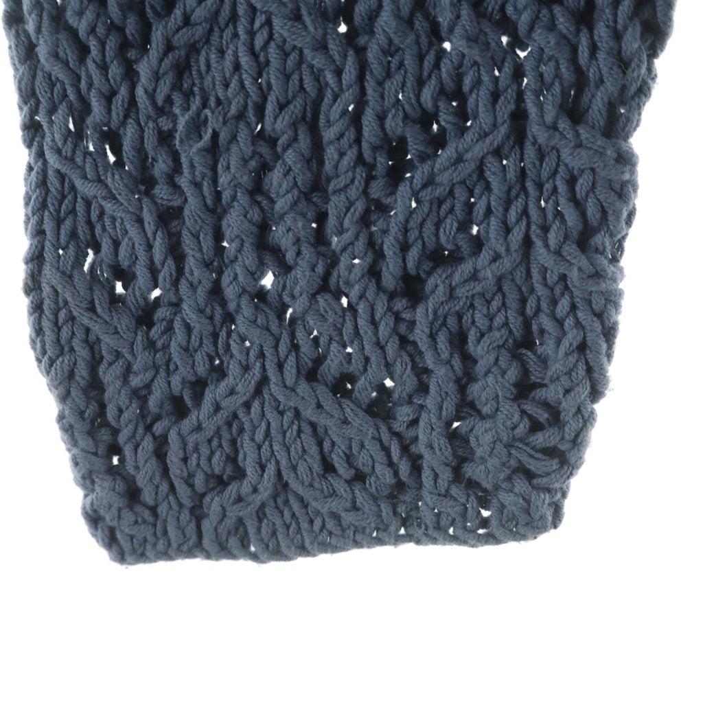 DAIRIKU(ダイリク) 21SS Flower Pattern Hand Knitting Cardigan フラワーパターン ハンドニッティング カーディガン ブルー 21SS K-4