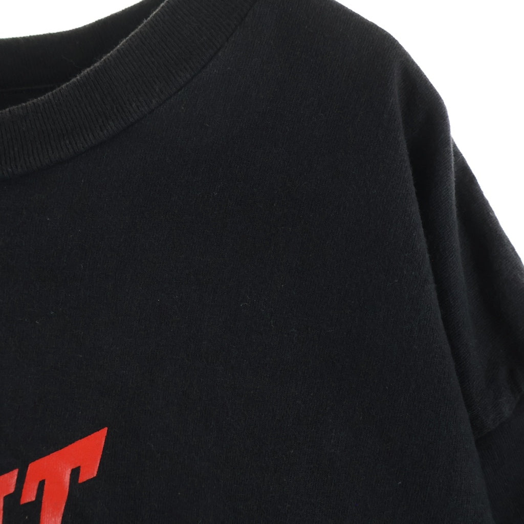 SAINT MICHAEL(セントマイケル) 21SS LOGO SS TEE コットン ロゴ プリント クルーネック 半袖Tシャツ カットソー ブラック SM-S21-0001-008