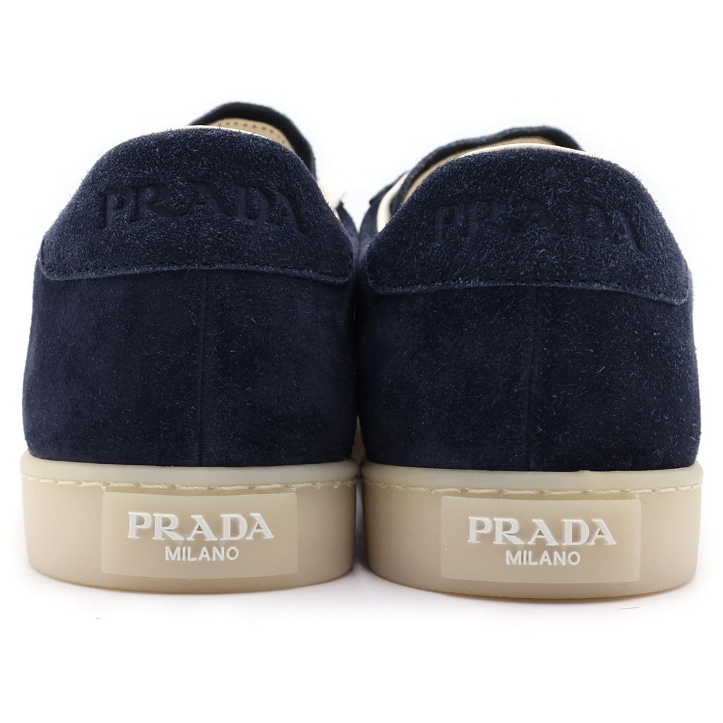 PRADA(プラダ) LANE レーン トライアングルロゴプレート スウェード ローカットスニーカー ネイビー 2EE394