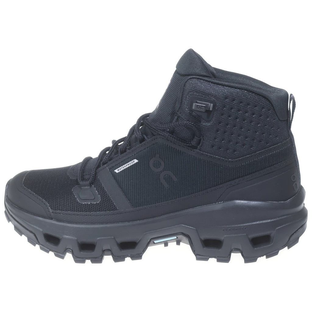 On(オン) WMNS CLOUDROCK MID WATERPROOF クラウドロック ウォータープルーフ ミッドカットスニーカー ブラック US8/25cm 3WF10131043 レディース