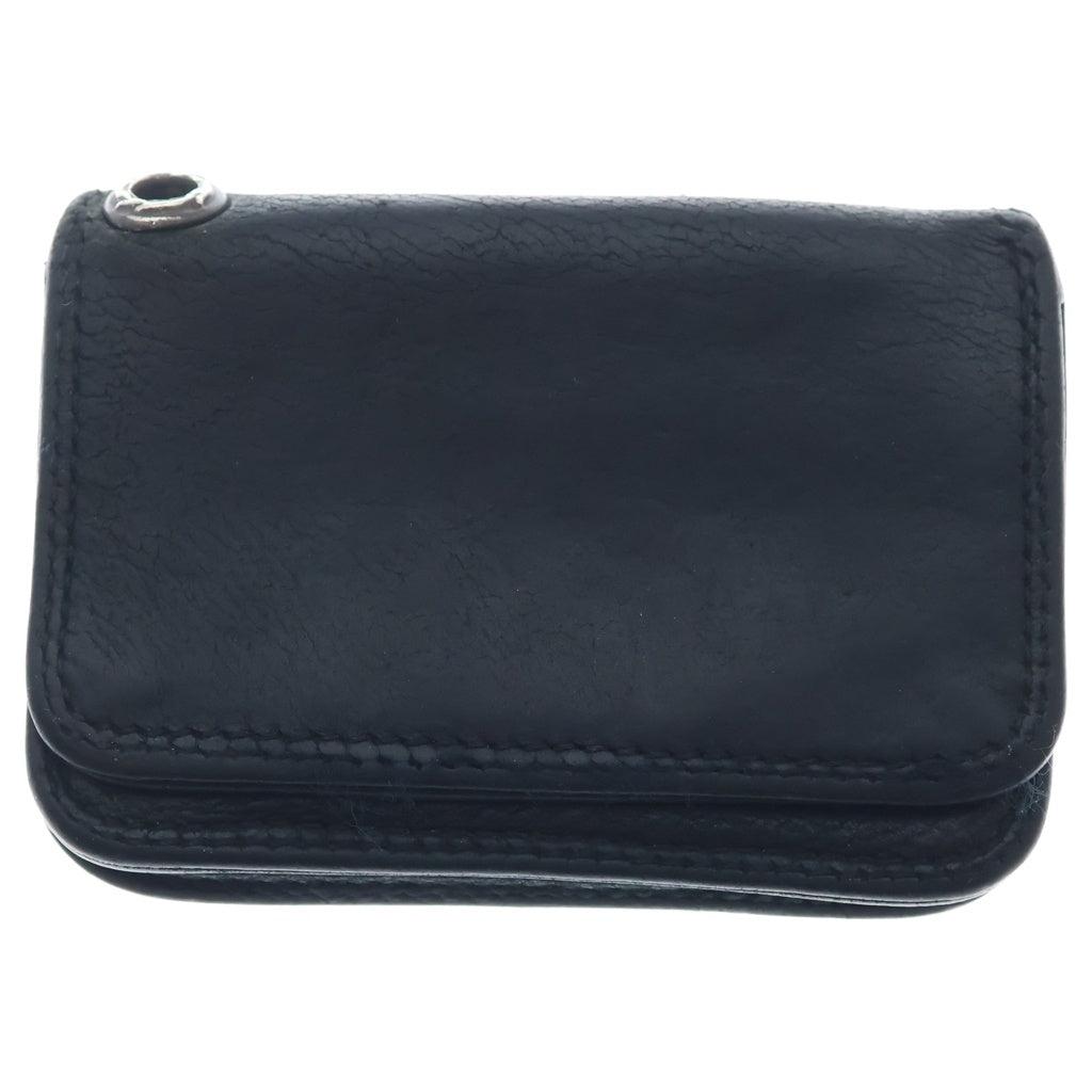 CHROME HEARTS(クロムハーツ) CARD CASE グロメット付き レザーカードケース ブラック
