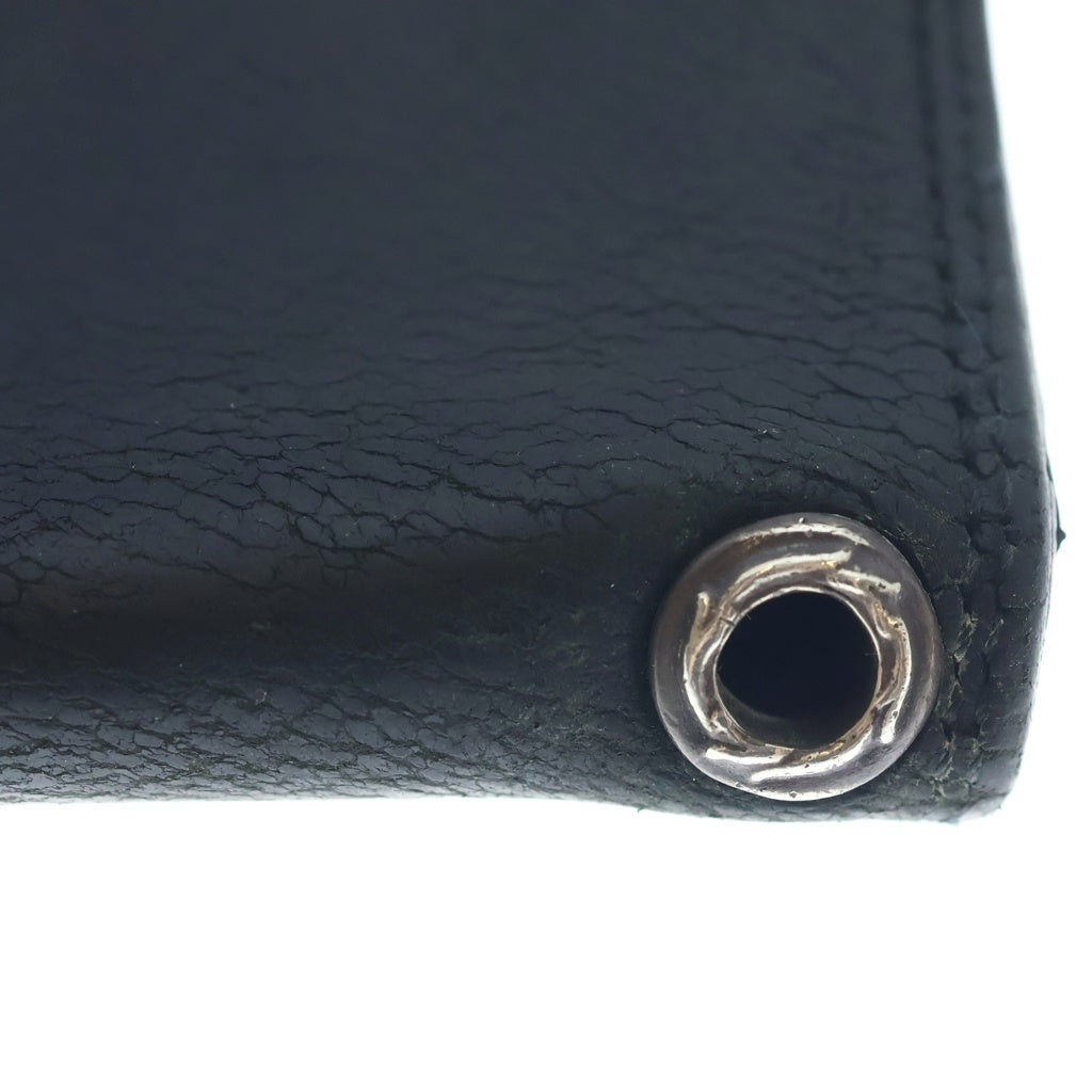 CHROME HEARTS(クロムハーツ) CARD CASE グロメット付き レザーカードケース ブラック