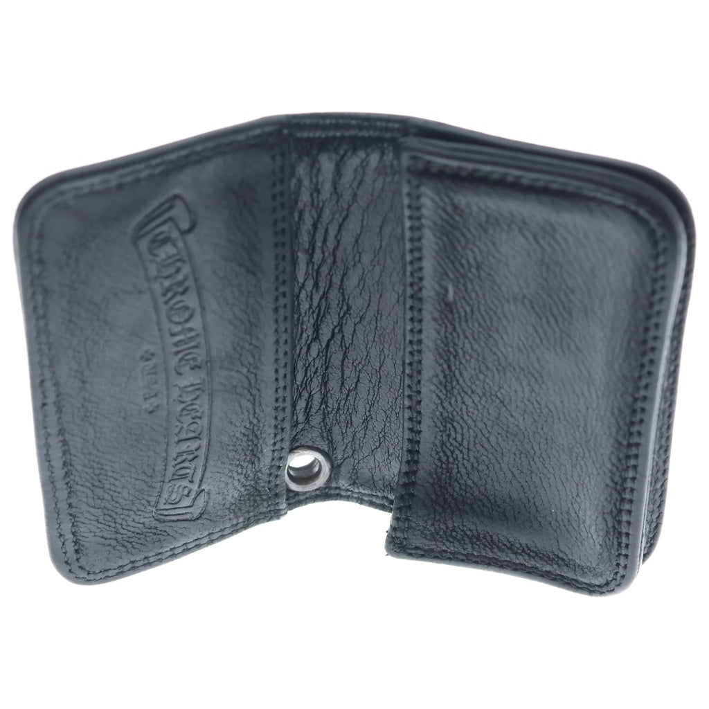 CHROME HEARTS(クロムハーツ) CARD CASE グロメット付き レザーカードケース ブラック