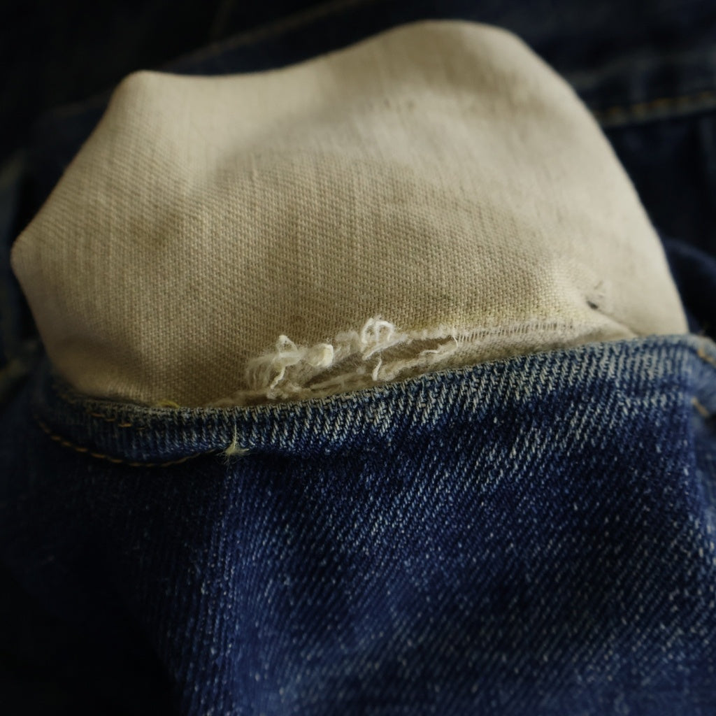 Levi's(リーバイス) 50S VINTAGE 501XX 53モデル 両面BIG 隠しリベット シングルステッチ センターセット ヴィンテージ ボタンフライデニムパンツ ブルー