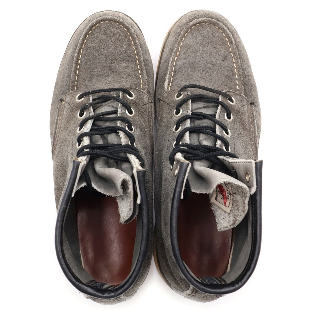 RED WING(レッド ウイング) 8870 BEAMS別注 ラフアウトレザー 6インチ クラシックモックブーツ グレー