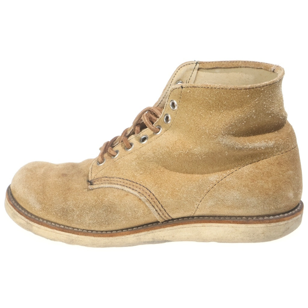 RED WING(レッド ウイング) 90S VINTAGE 8167 6INCH CLASSIC ROUND ヴィンテージ 半円犬タグ スウェードレザー 6インチ クラシックラウンドブーツ ブラウン