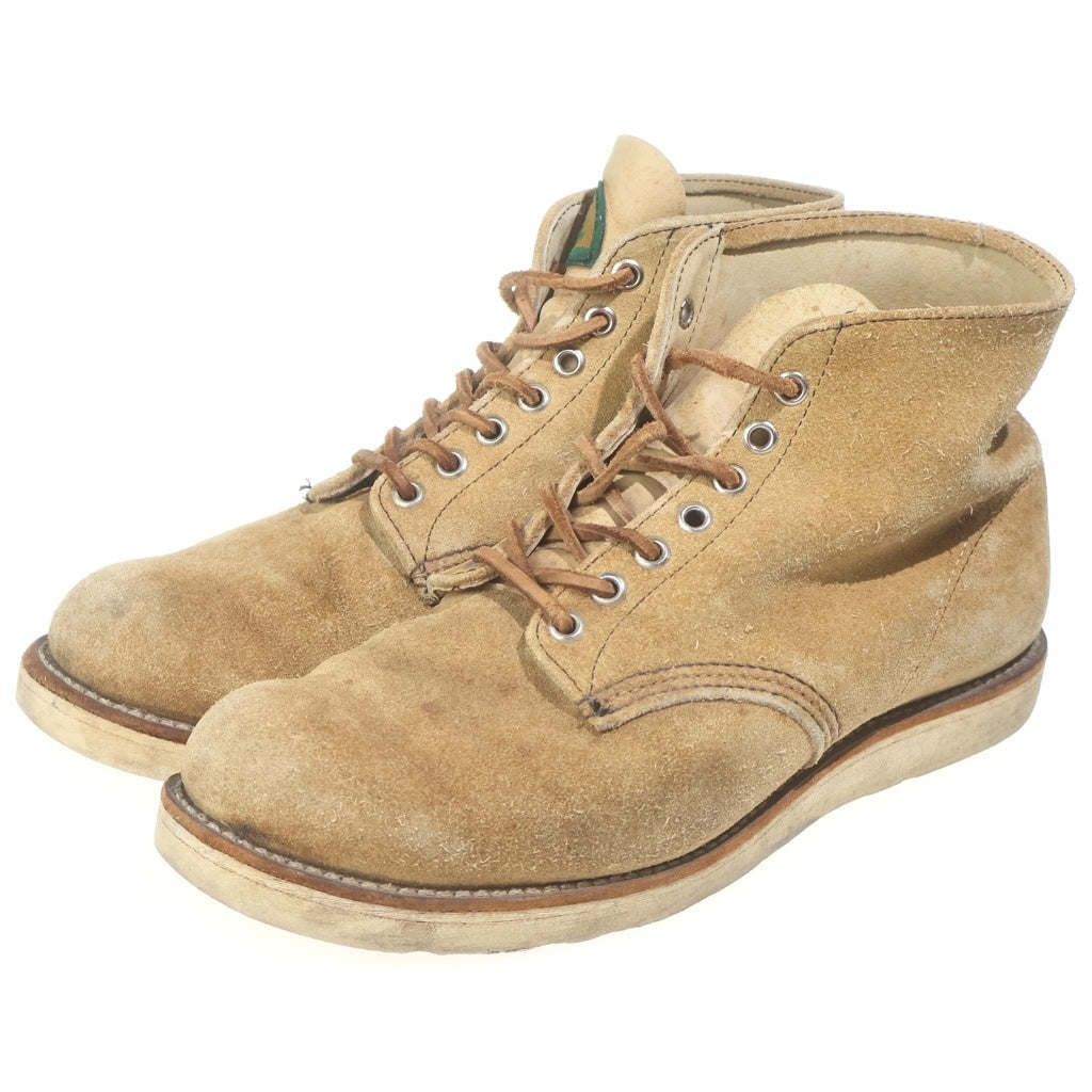 RED WING(レッド ウイング) 90S VINTAGE 8167 6INCH CLASSIC ROUND ヴィンテージ 半円犬タグ スウェードレザー 6インチ クラシックラウンドブーツ ブラウン