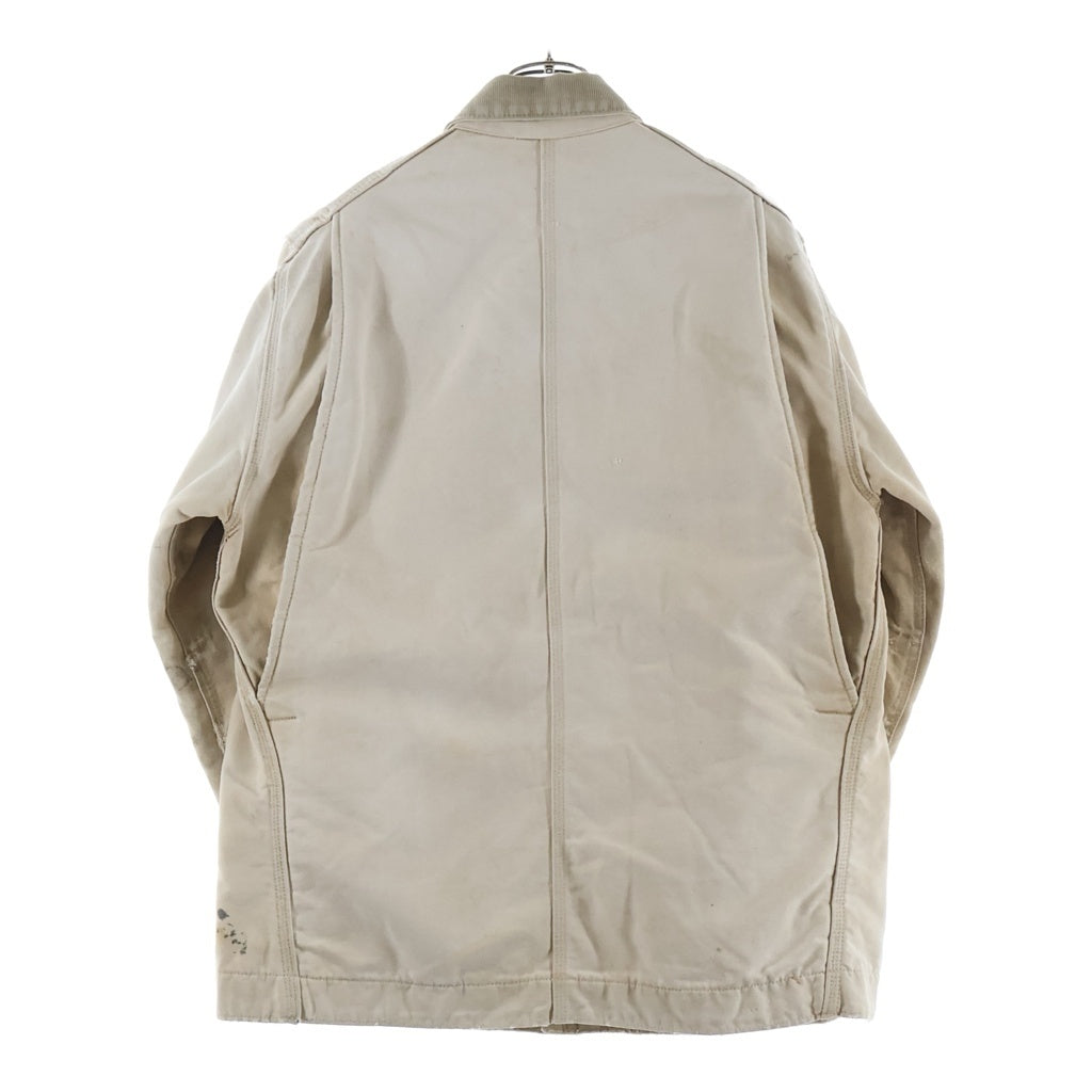 CARHARTT(カーハート) 60-70S VINTAGE MICHIGAN CHORE COAT ヴィンテージ プリントタグ ダック地 ミシガン チョアコート カバーオール ベージュ