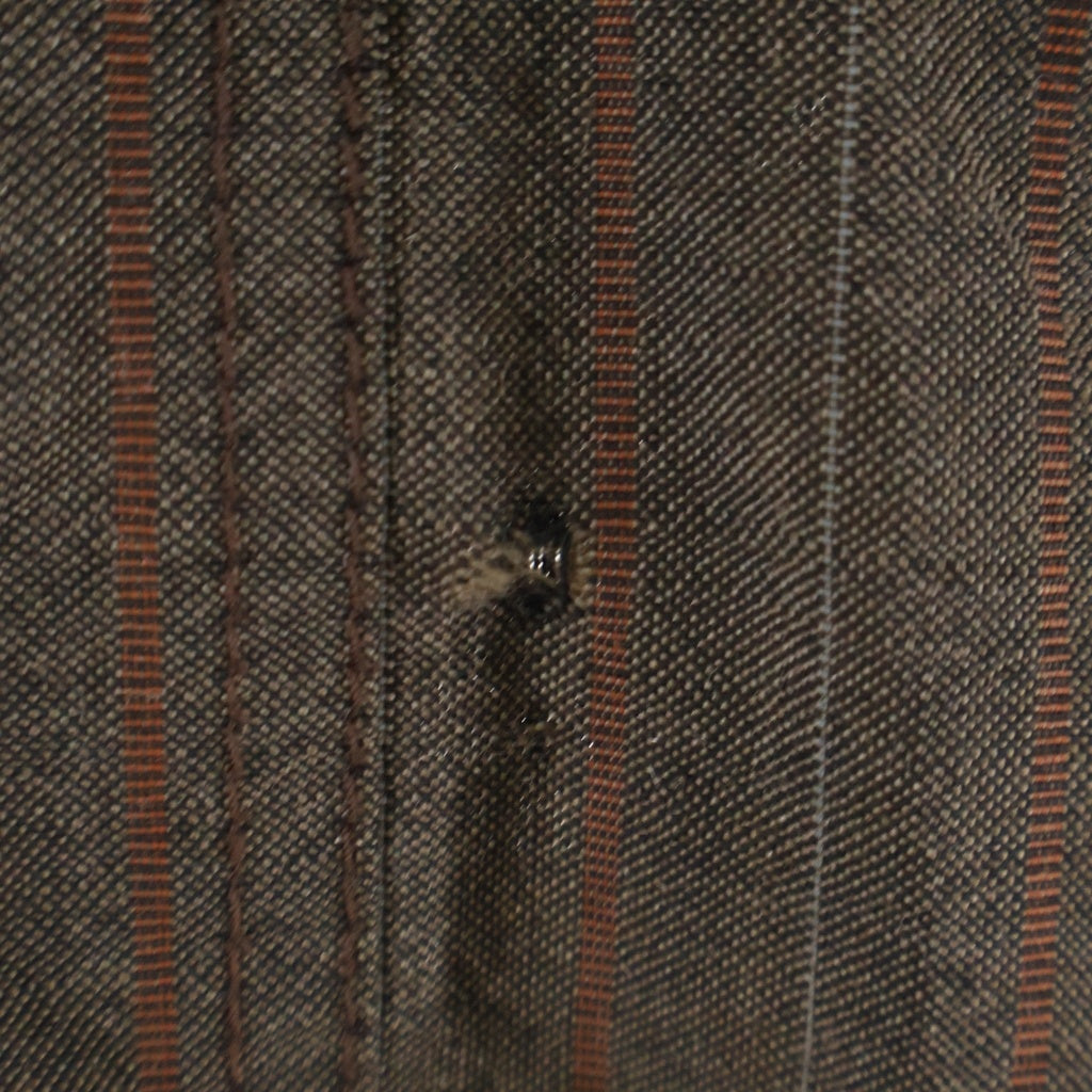 COMME des GARCONS HOMME(コムデギャルソンオム) AD2003 04SS ストライプ柄 モヘア混 ウール シャツジャケット ブラウン HM-J012