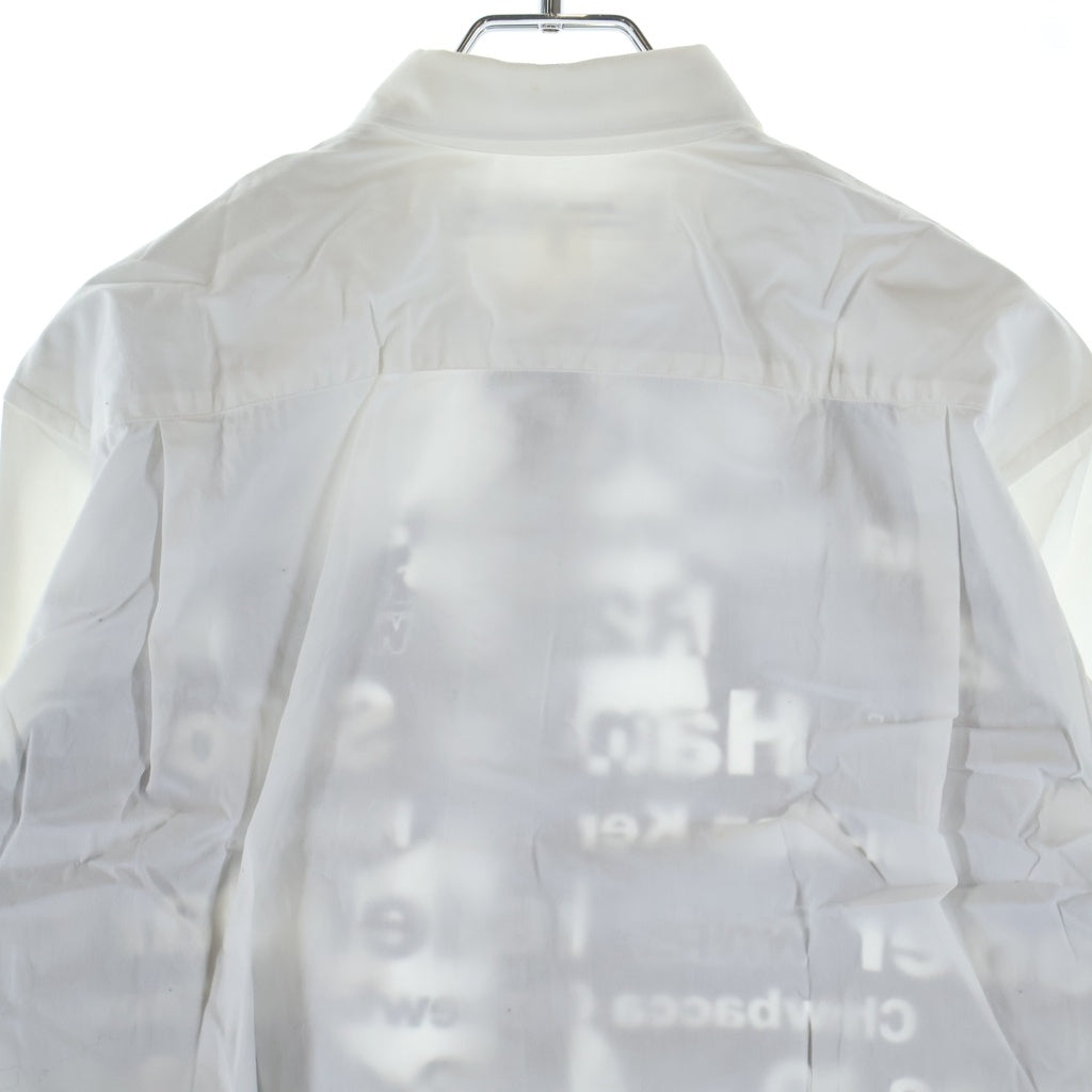 COMME des GARCONS SHIRT(コムデギャルソンシャツ) 12AW STAR WARS グラフィックプリント レギュラーカラー長袖シャツ ブラック/ホワイト W20112