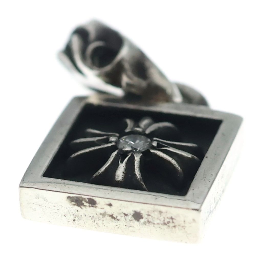 CHROME HEARTS(クロムハーツ) FRAMED CH PLUS 1DIA フレームドCHプラス 1ダイヤ チャーム ペンダントトップ シルバー