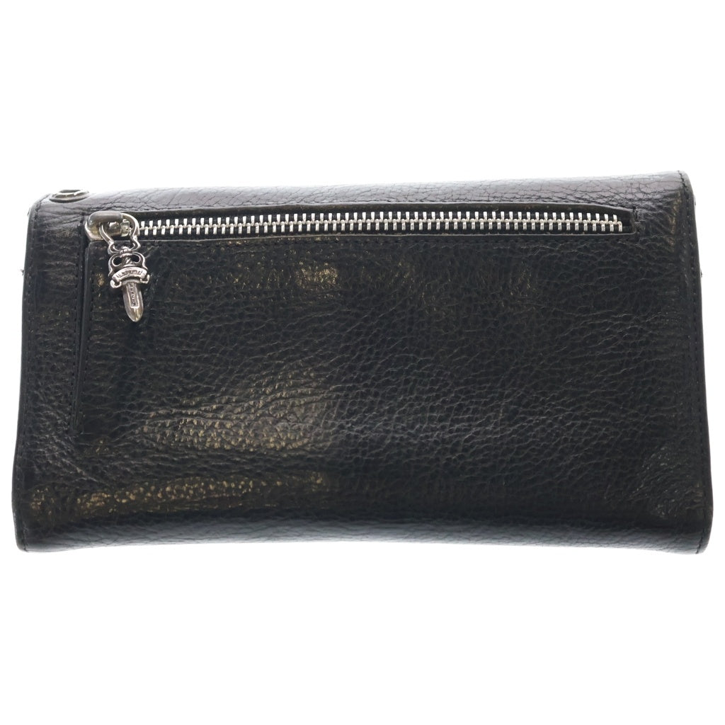 CHROME HEARTS(クロムハーツ) WAVE ウェーブ レザーウォレット 財布 ブラック