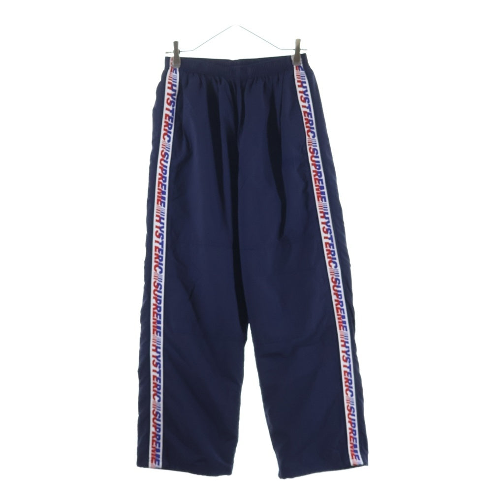 SUPREME(シュプリーム) 24AW ×HYSTERIC GLAMOUR Track Pant ヒステリックグラマー サイドライン ナイロントラックパンツ ネイビー