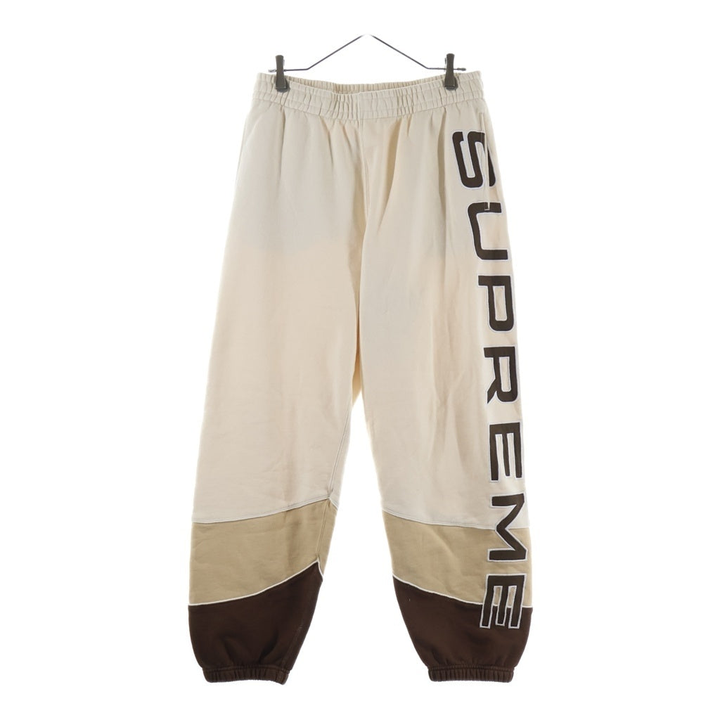 SUPREME(シュプリーム) 25SS Paneled Sweatpant パネルド サイドロゴ イージースウェットパンツ ベージュ/ブラウン