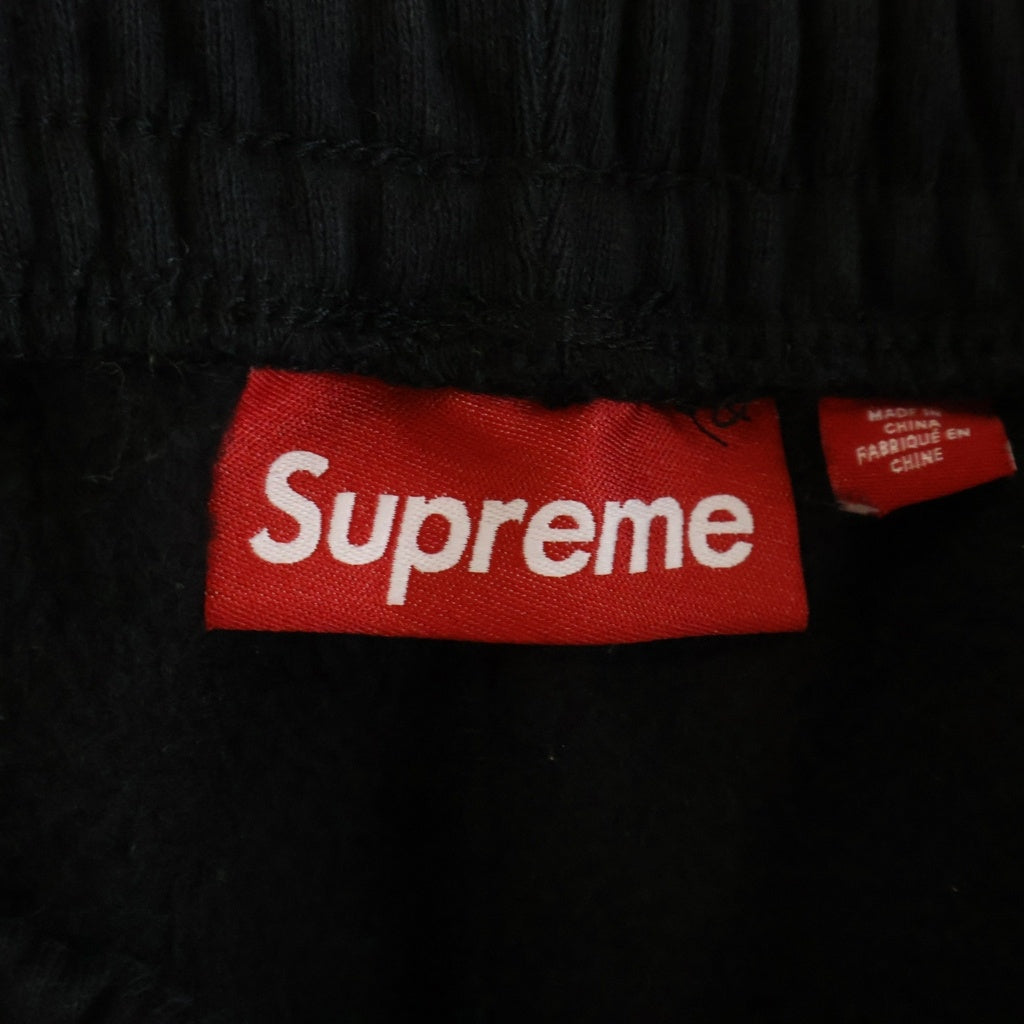 SUPREME(シュプリーム) 24AW SATIN APPLIQUE SWEATPANT サテン アプリーケ スウェットパンツ ブラック