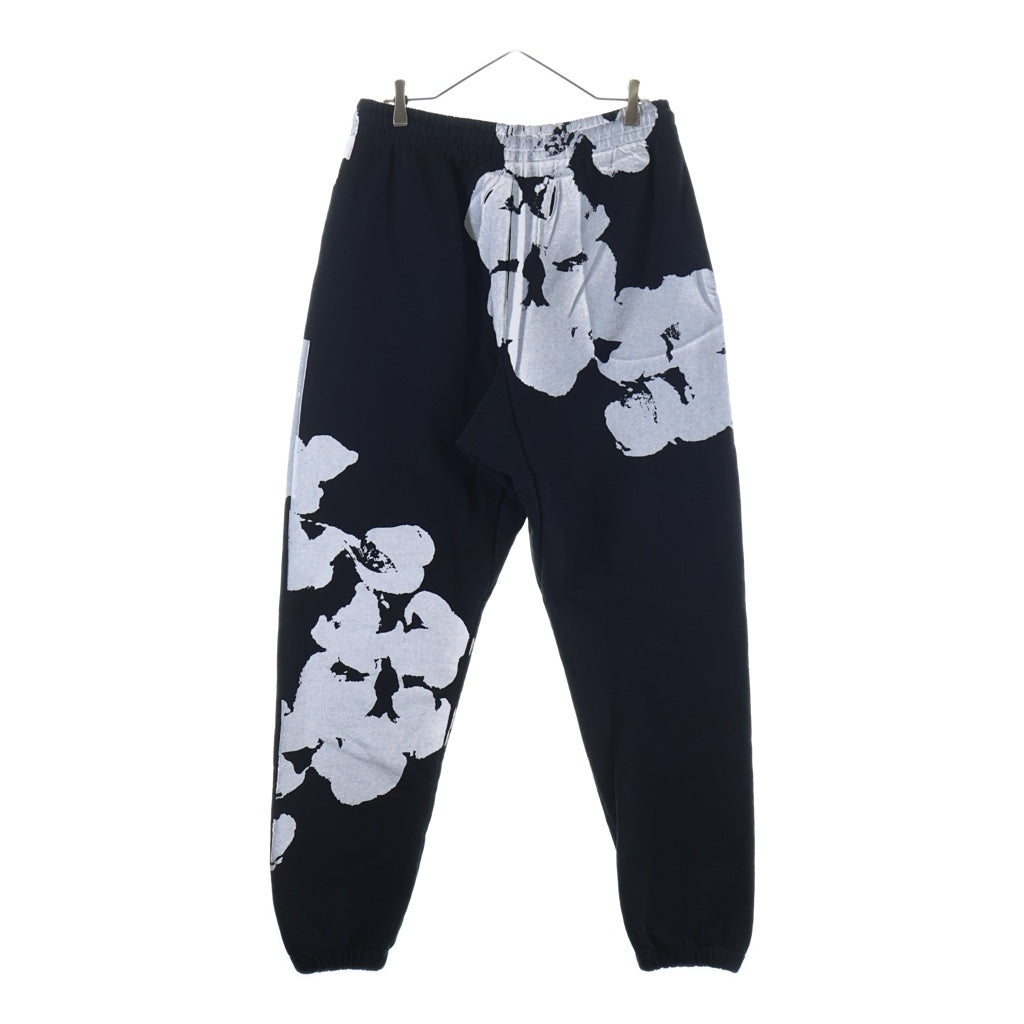 DENIM TEARS(デニムティアーズ) BIG COTTON WREATH SWEATPANTS ビッグコットンリース スウェットパンツ ブラック