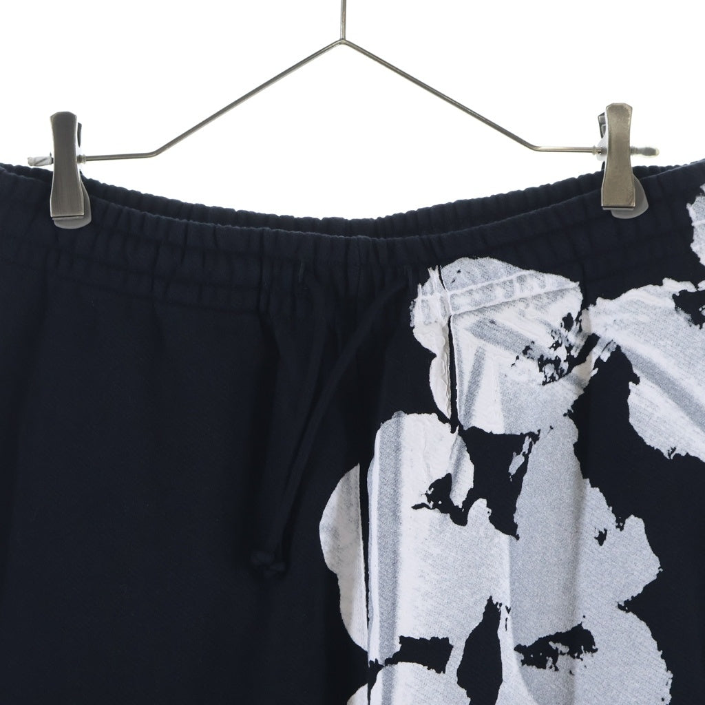 DENIM TEARS(デニムティアーズ) BIG COTTON WREATH SWEATPANTS ビッグコットンリース スウェットパンツ ブラック