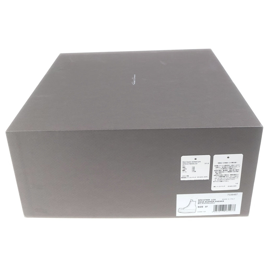 Rick Owens(リックオウエンス) WMNS MEGA BUMPER SNEAKS ウィメンズ メガバンパー ハイカットスニーカー ブラック RP01E7859LCO レディース
