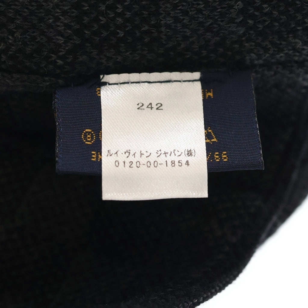 LOUIS VUITTON(ルイヴィトン) ボネ プティダミエ ビーニー ニット帽 帽子 キャップ ブラック M76043 レディース