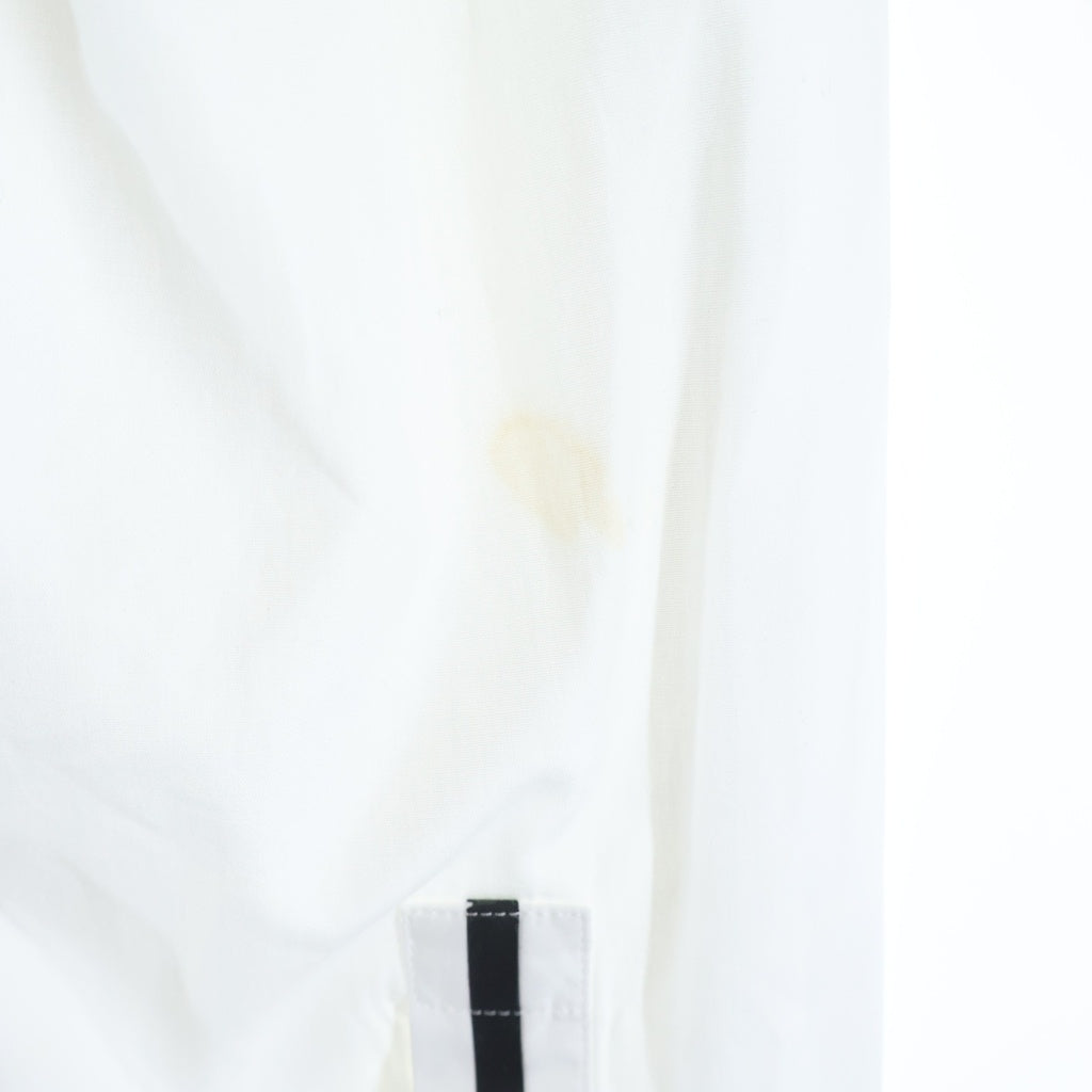BURBERRY(バーバリー) RUBBER LOGO SHIRT ラバーロゴ ラインデザイン コットン 長袖シャツ ホワイト 8029258