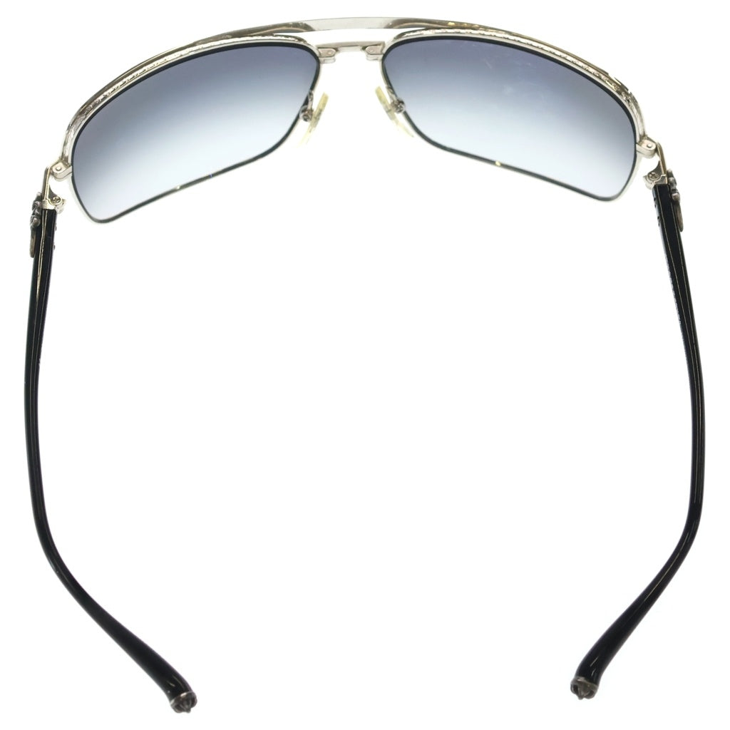 CHROME HEARTS(クロムハーツ) BAIT ダガーテンプル ティアドロップ ツーブリッジ カラーレンズ サングラス アイウェア メガネ シルバー/ブラック