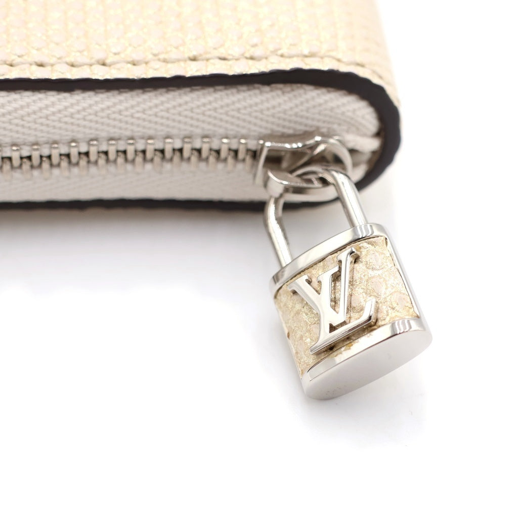 LOUIS VUITTON(ルイヴィトン) エキゾチック ジッピー コインパース レザー ミニ財布 コインケース 金具シルバー ゴールド MI4119 N96953 レディース