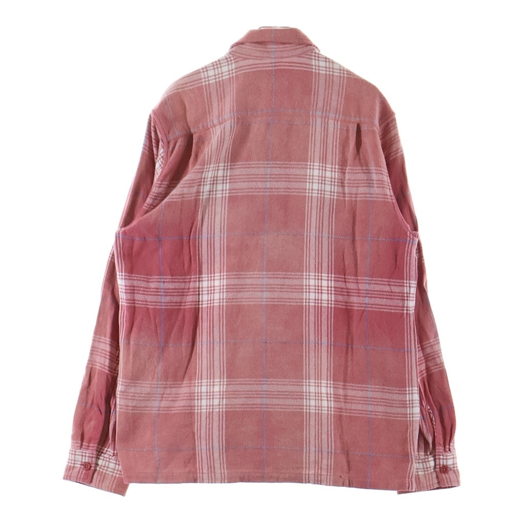 SUPREME(シュプリーム) 17SS Faded Plaid Flannel Zip Up Shirt フェーデッド プレイド ジップアップ フランネル 長袖シャツ レッド