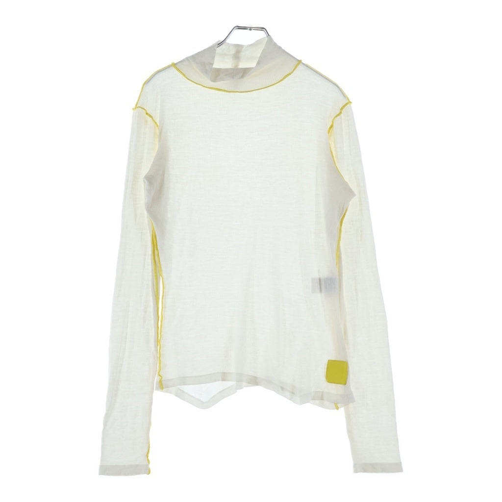 LOEWE(ロエベ) アナグラム ロゴパッチ ハイネック長袖Tシャツ カットソー レディース ホワイト S540Y07X60