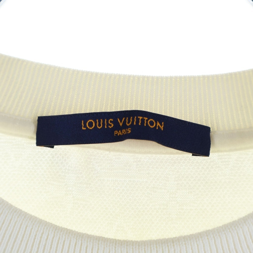 LOUIS VUITTON(ルイヴィトン) 22AW シグネチャー3Dポケット モノグラム クルーネック半袖Tシャツ カットソー ホワイト RM222Q TCL HIY49W