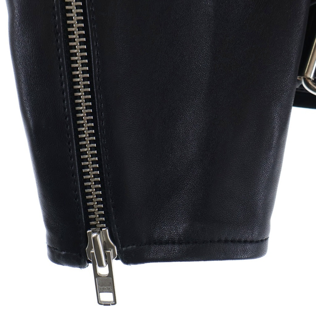 STAND STUDIO(スタンド スタジオ) ICON BIKER JACKET アイコン バイカー ラムレザー ダブルライダースジャケット ブラック 61792-7030
