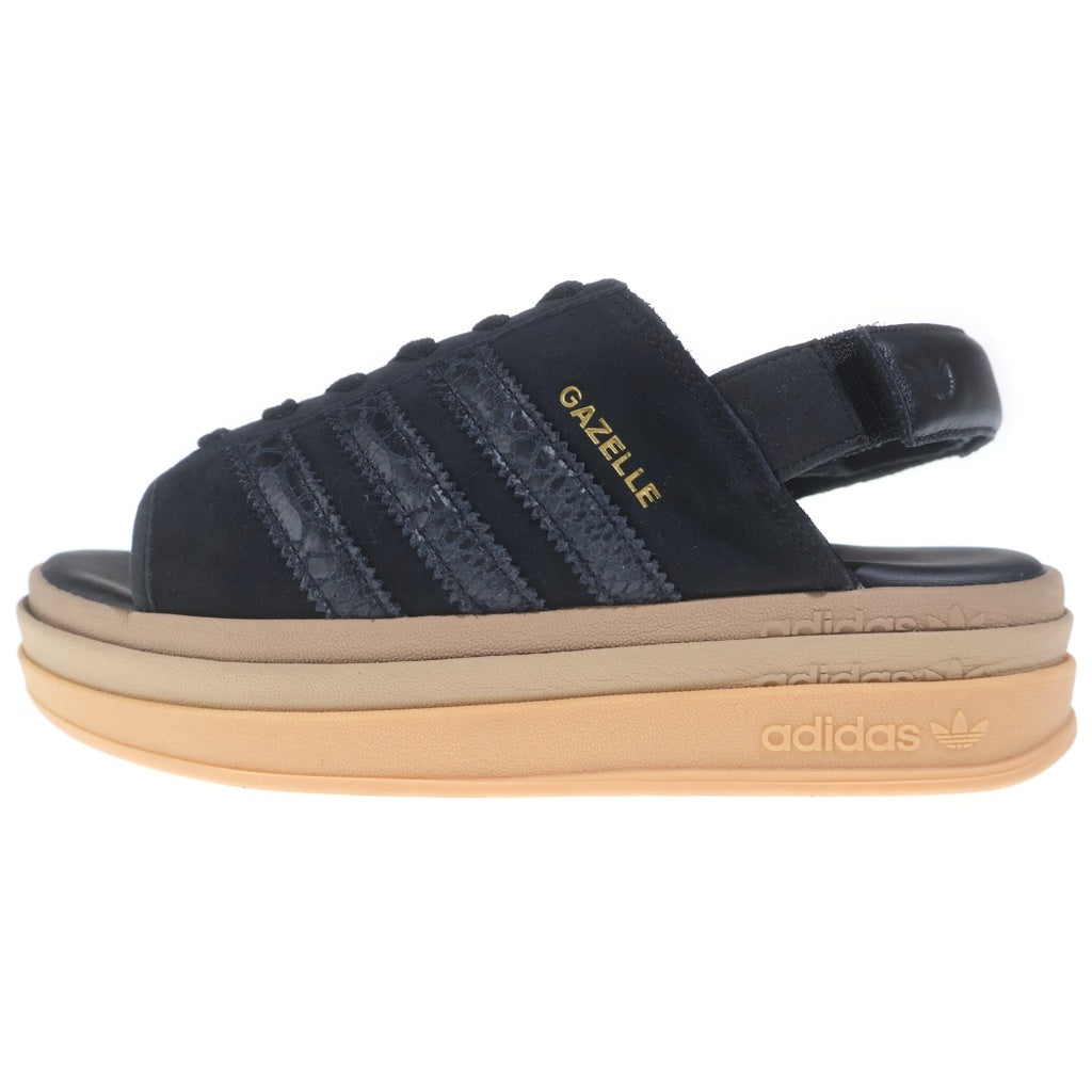 adidas(アディダス) WMNS GAZELLE BOLD SANDAL ガゼル ボールド サンダル ブラック/ブラウン US9.5/26.5cm HQ4688