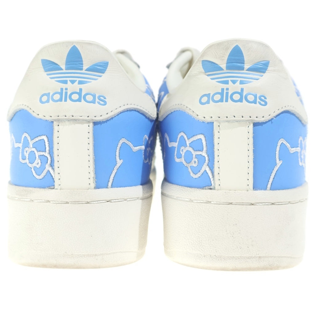 adidas(アディダス) ×HELLO KITTY WMNS SUPERSTAR XLG ハローキティ スーパースター レザーローカットスニーカー ブルー/ホワイト US9/26cm IG4477