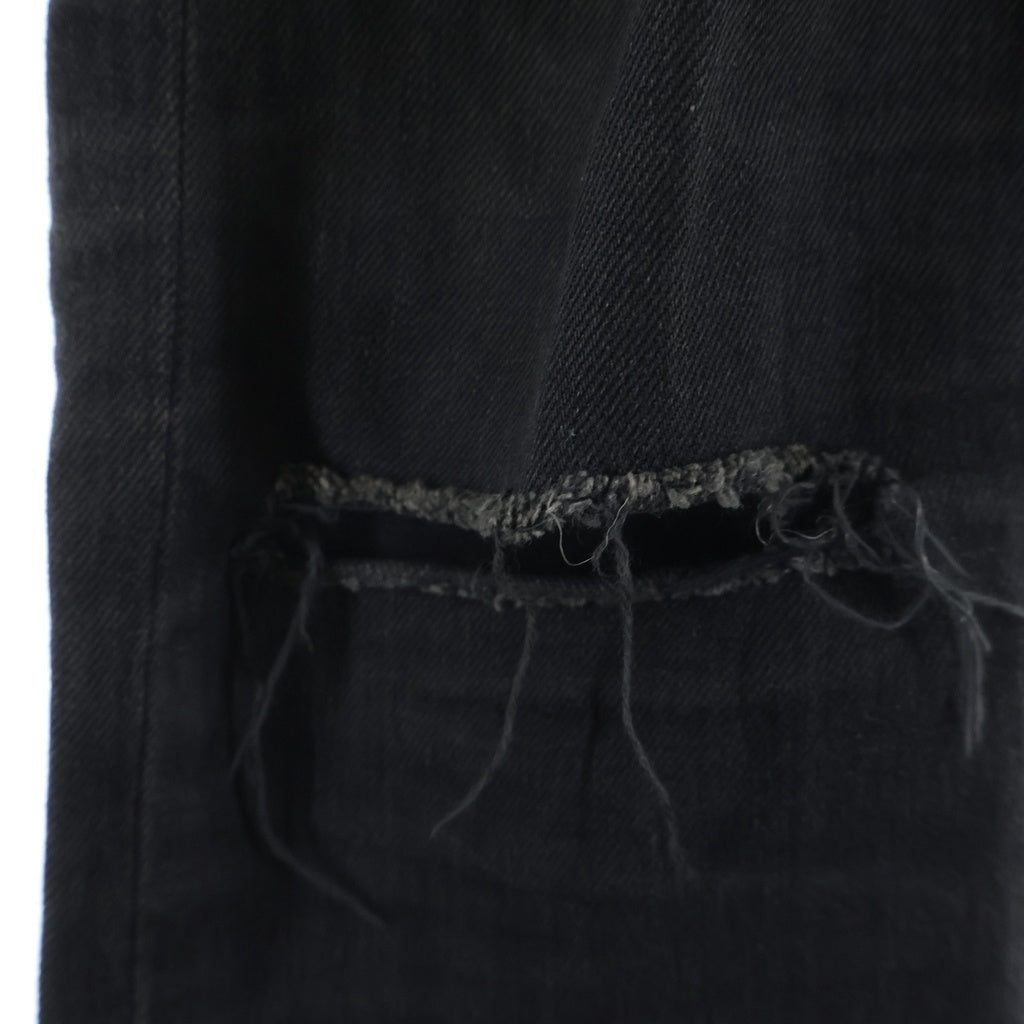 SAINT LAURENT PARIS(サンローランパリ) 14AW KNEE CRUSH SKINNY DENIM エディ期 ジップフライ ニークラッシュスキニーデニム ブラック 362284 Y859F