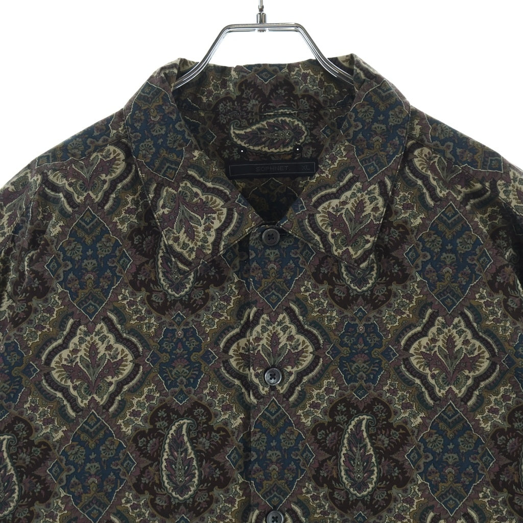 SOPHNET.(ソフネット) 23SS ALBINI BIG REGULAR COLLAR SHIRT アルビニ ビッグ レギュラーカラー 長袖シャツ マルチカラー SOPH-230049