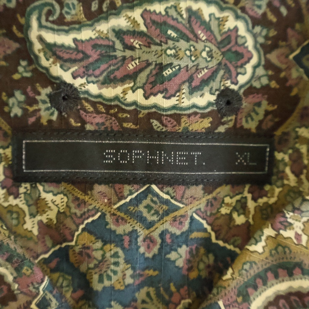 SOPHNET.(ソフネット) 23SS ALBINI BIG REGULAR COLLAR SHIRT アルビニ ビッグ レギュラーカラー 長袖シャツ マルチカラー SOPH-230049