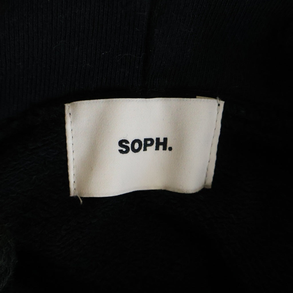 SOPHNET.(ソフネット) 25AW KAZUNALI TAJIMA SWEAT HOODIE カズナリ タジマ 両面プリント プルオーバースウェットパーカー フーディー ブラック SPNT-252106