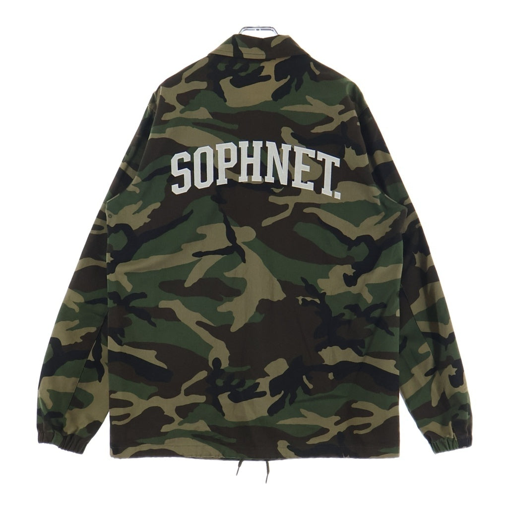 SOPHNET.(ソフネット) 16AW COACH BLOUSON アーチロゴ カモフラ ブルゾン コーチジャケット カーキ SOPH-167043