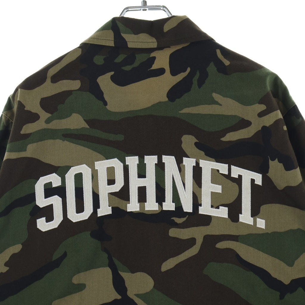 SOPHNET.(ソフネット) 16AW COACH BLOUSON アーチロゴ カモフラ ブルゾン コーチジャケット カーキ SOPH-167043