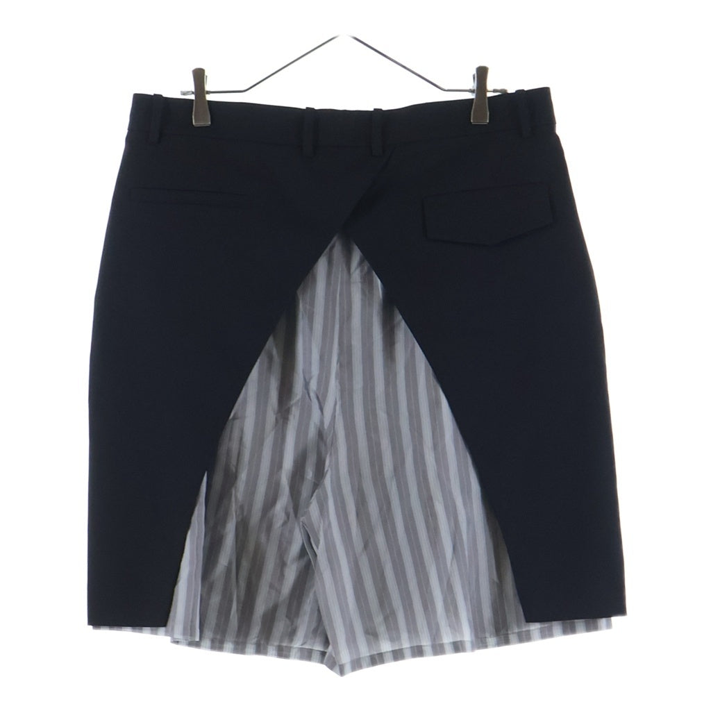 NAMACHEKO(ナマチェコ) 24SS TIDAN ティダン レイヤード ショートパンツ ブラック NS24-507-N2038