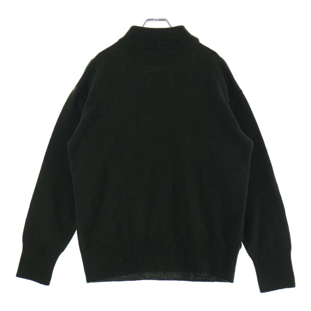 NAMACHEKO(ナマチェコ) 24AW SHETLAND FEATHER CREWNECK シェットランド フェザー クルーネックセーター ニット グリーン NS25-755-03033