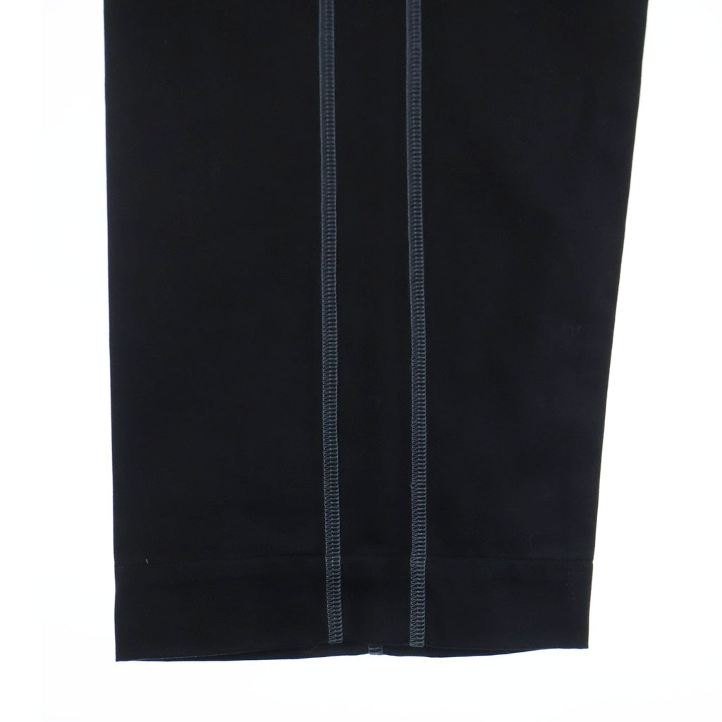 NO BRAND(ノーブランド) _J.L-A.L_ BINATE TROUSER ビネイト 両面ステッチ ジップフライトラウザーズ スラックス ブラック JBMW043FA