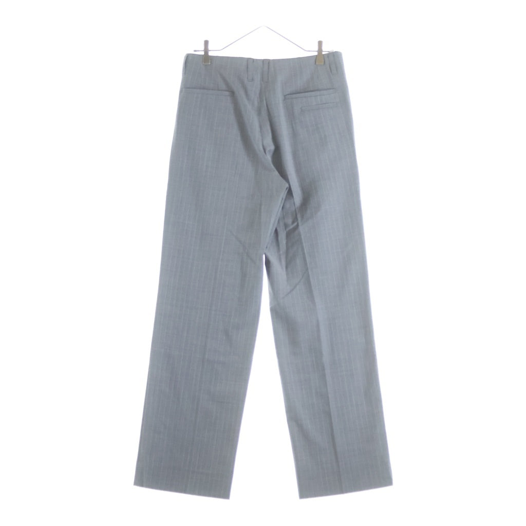 th products(ティーエイチ プロダクツ) QUINN Wide Tailored Pants クイーン ワイド ストライプ テーラードパンツ スラックス グレー 2601-P01-101