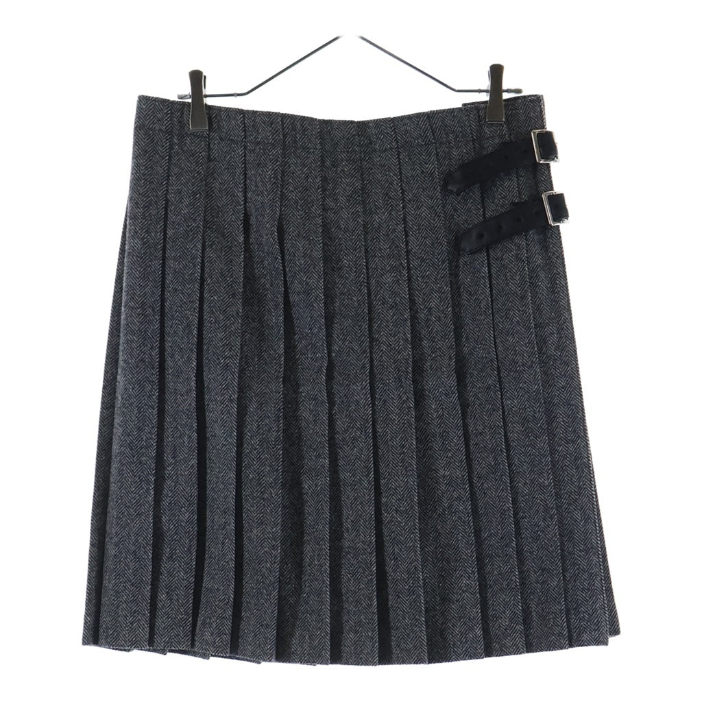 th products(ティーエイチ プロダクツ) Layer Wrap Skirt ウール レイヤー ラップスカート グレー 2302-ACC13-M201 レディース