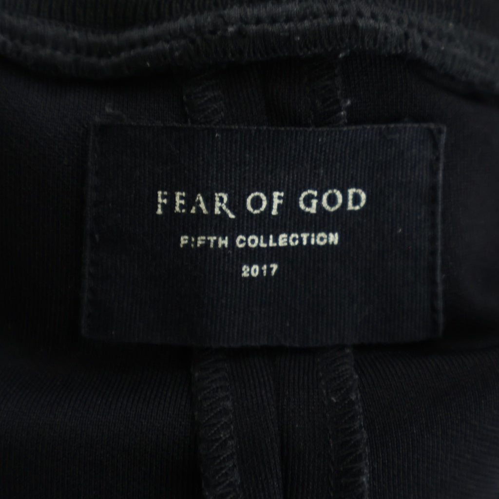 FEAR OF GOD(フィアオブゴッド) 17AW FIFTH COLLECTION Double Stripe Track Pants フィフスコレクション ダブルストライプ ドローストリング トラックパンツ ブラック 5C17DN