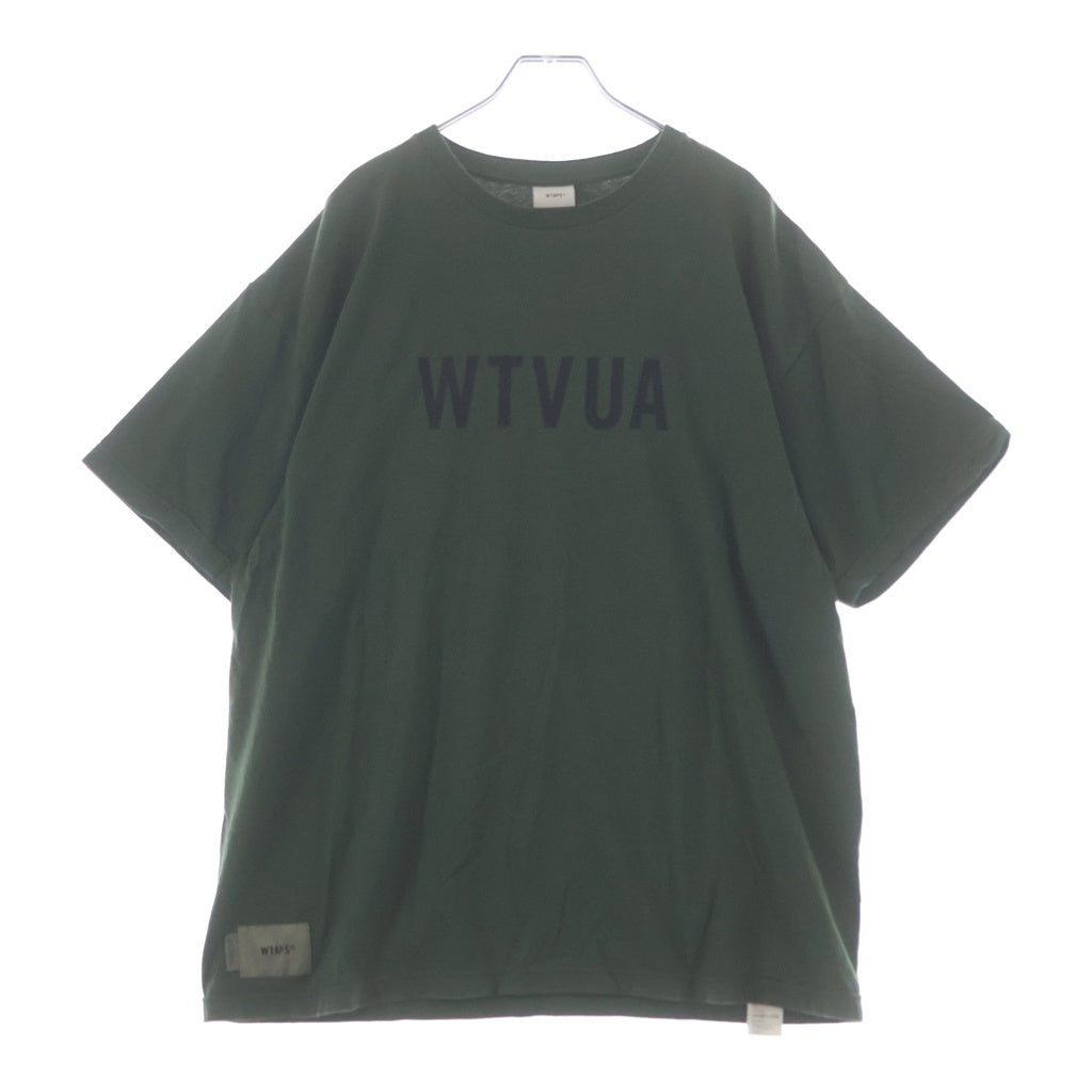WTAPS(ダブルタップス) 25SS TSSC SS TEE コットン プリント クルーネック 半袖Tシャツ カットソー グリーン 251ATDT-STM04S